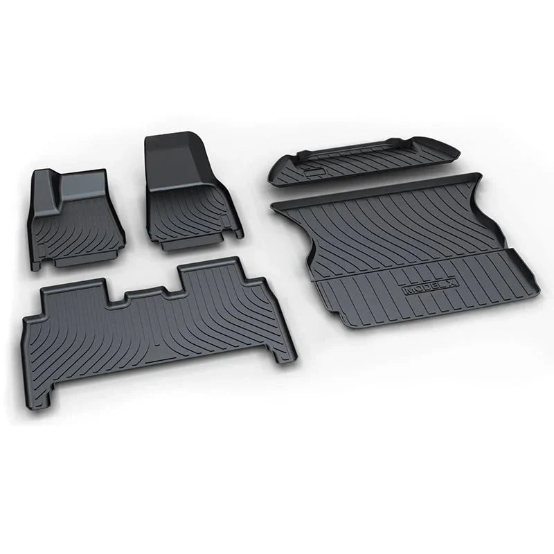 All-Weather Floor Mats for Tesla Model X – Custom Fit, Non-Slip, Eco-Friendly Interior Protection