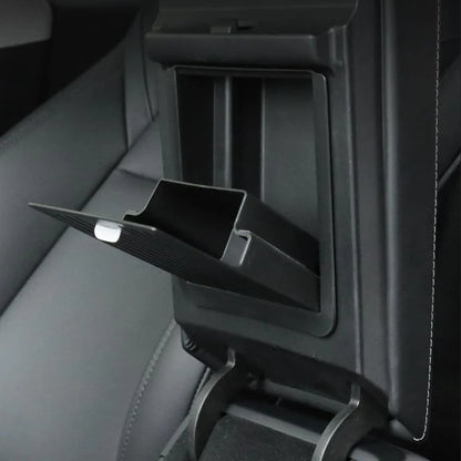 X-Auto Armrest Hidden Storage Box for Tesla Model 3 & Model Y – Concealed Console Organizer, Privacy Compartment, ABS Material, Easy Installation