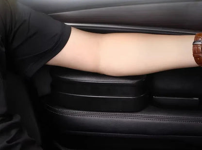 Ergonomic Left Armrest Support Elbow Pad Extender for Tesla Model X/Y/S/3 – Adjustable Height Leather Arm Cushion with Storage Box
