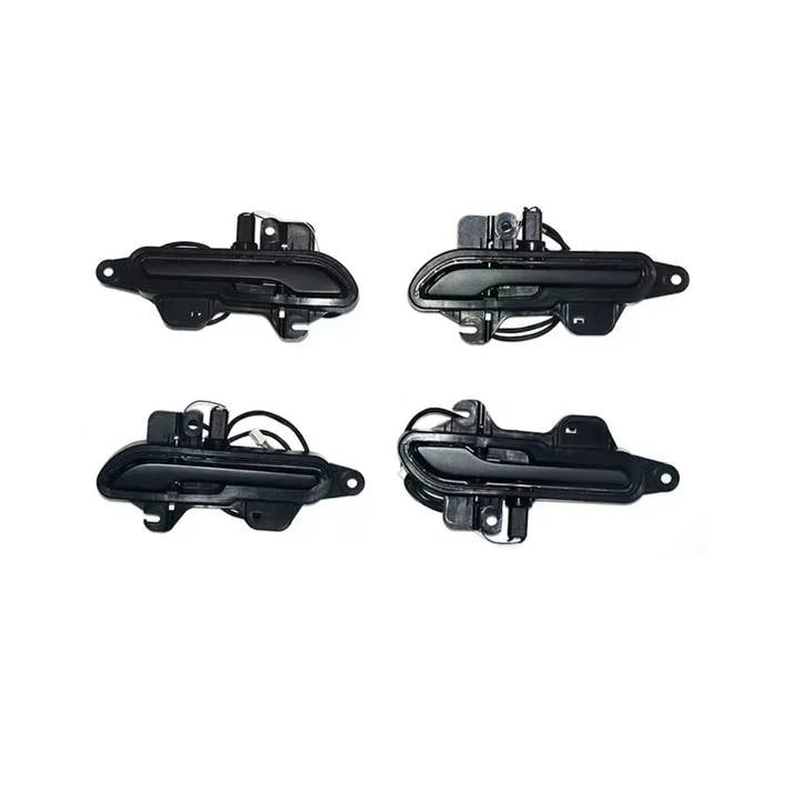 Auto Present Door Handles with LED for Tesla Model 3/Y – 4PCS, Plug & Play, Multi-Color Lights