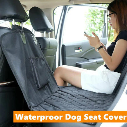 X-Auto Waterproof Back Seat Pet Cover for Tesla Model 3/Y/S/X/Cybertruck – 600D Oxford Dog Seat Protector with Side Flaps, Non-Slip Base & Easy-Clean Design