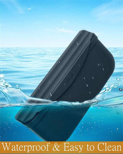 Backseat Silicone Storage Box for Tesla Model 3 & Model Y – Multifunctional Flocked Organizer with Secure Velcro Design
