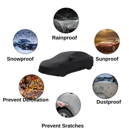 All-Weather Custom Fit Car Cover for Tesla Model 3 / Model Y / Model S / Model X – Waterproof, Sunproof, Scratch-Resistant Protection