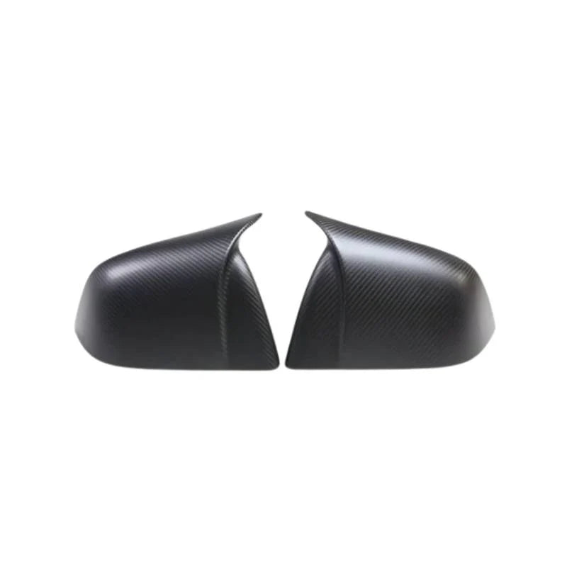 Real Carbon Fiber Side Mirror Caps for Tesla Model 3 & Model Y – Sporty Gloss or Matte Overlay