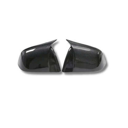 Real Carbon Fiber Side Mirror Caps for Tesla Model 3 & Model Y – Sporty Gloss or Matte Overlay