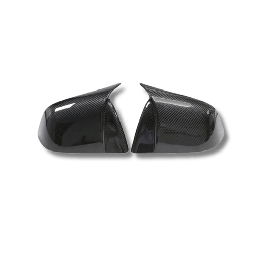 Real Carbon Fiber Side Mirror Caps for Tesla Model 3 & Model Y – Sporty Gloss or Matte Overlay