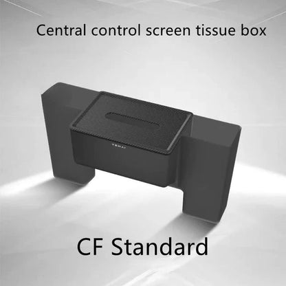 Center Console Tissue Box with Phone Holder for Tesla Model 3 / Model Y (2017–2025)