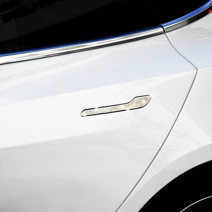 Crystal Door Handle Cover Trim for Tesla Model 3 & Model Y – Zinc Alloy Bling Decorative Stickers, Non-Destructive Installation