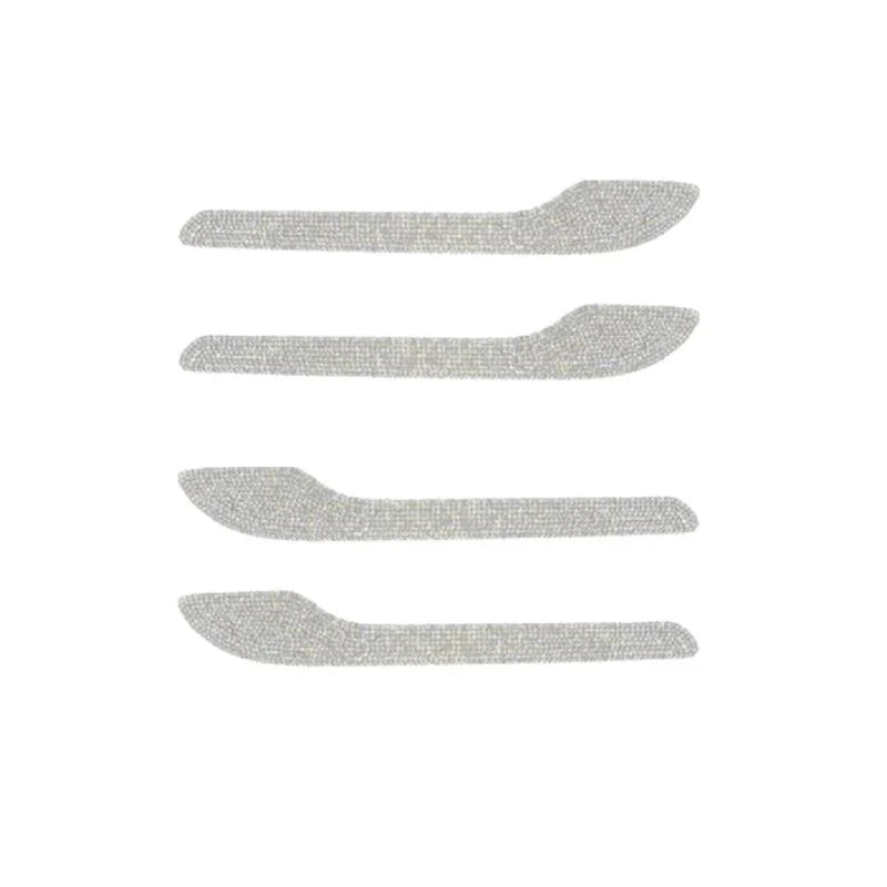 Crystal Door Handle Cover Trim for Tesla Model 3 & Model Y – Zinc Alloy Bling Decorative Stickers, Non-Destructive Installation