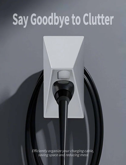 Cybertruck-Inspired Tesla Charger Cable Organizer & Wall Mount Holder for Model 3, Model Y, Model S, Model X