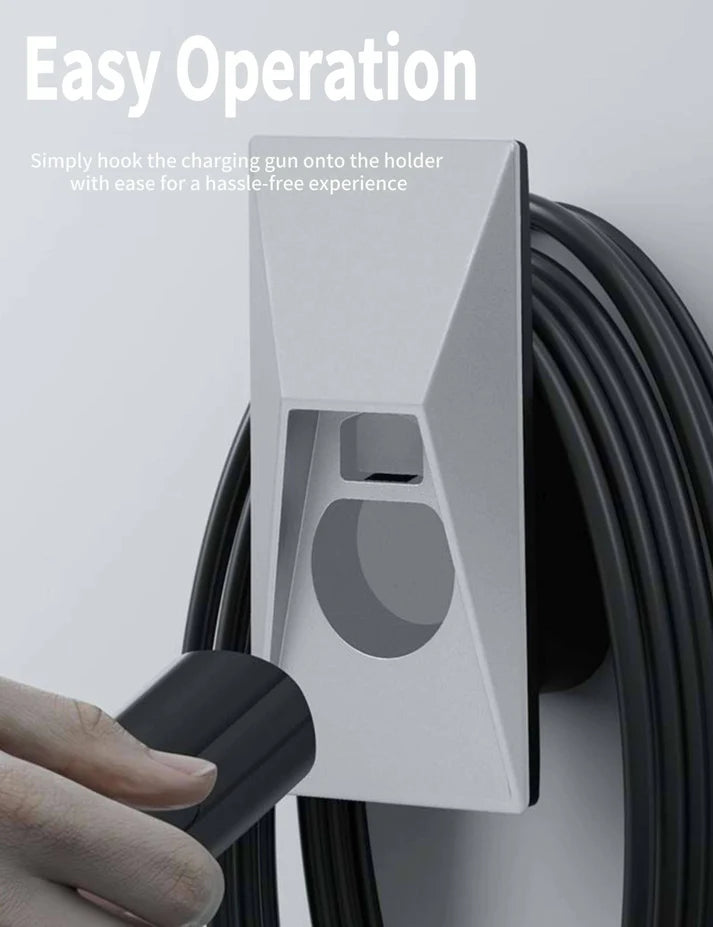 Cybertruck-Inspired Tesla Charger Cable Organizer & Wall Mount Holder for Model 3, Model Y, Model S, Model X