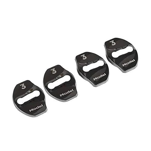 Stainless Steel Door Lock Buckle Protective Cover for Tesla Model 3 / Model Y (Scratch-Resistant, Anti-Corrosion)