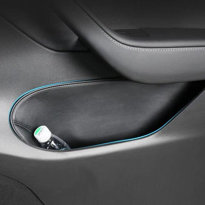 Premium Door Slot Protective Pad for Tesla Model Y 2020–2025 | Nappa Leather Door Storage Liner Inserts