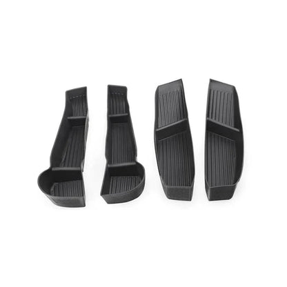 Tesla Model Y Door Storage Box Organizer (2021–Present) – 4PCS TPE Waterproof Door Handle Tray Set for Front & Rear Doors