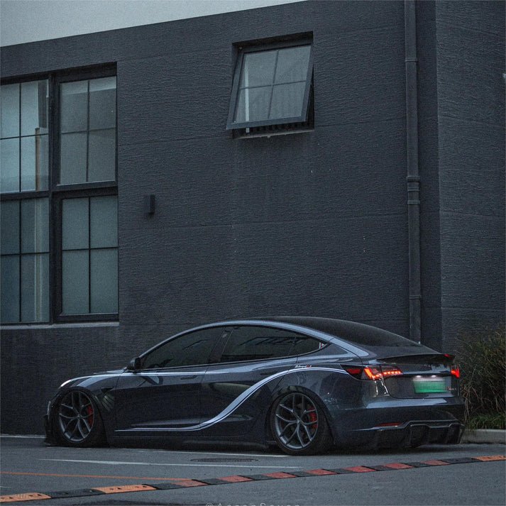 Dragon Scale LED Tail Lights for Tesla Model 3 & Model Y (Sequential Turn Signal, Plug-and-Play Upgrade)