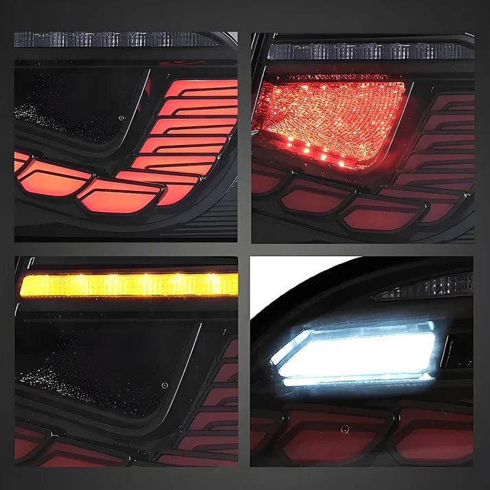 Dragon Scale LED Tail Lights for Tesla Model 3 & Model Y (Sequential Turn Signal, Plug-and-Play Upgrade)
