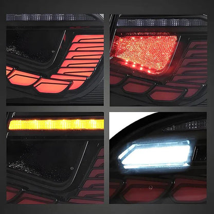 Dragon Scale LED Tail Lights for Tesla Model 3 & Model Y (Sequential Turn Signal, Plug-and-Play Upgrade)