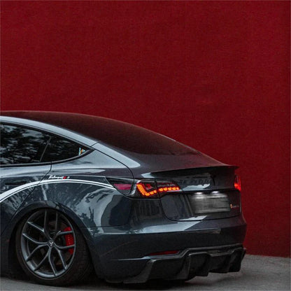 Dragon Scale LED Tail Lights for Tesla Model 3 & Model Y (Sequential Turn Signal, Plug-and-Play Upgrade)