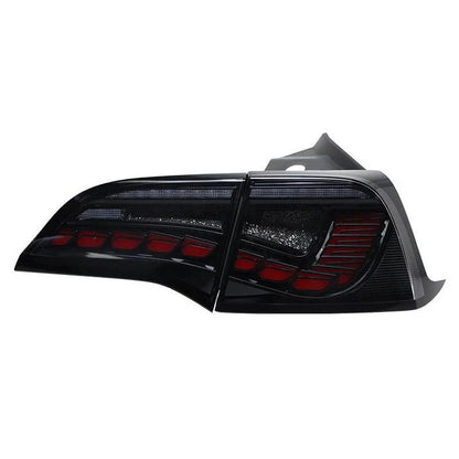 Dragon Scale LED Tail Lights for Tesla Model 3 & Model Y (Sequential Turn Signal, Plug-and-Play Upgrade)