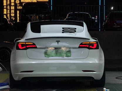 Dragon Scale LED Tail Lights for Tesla Model 3 & Model Y (Sequential Turn Signal, Plug-and-Play Upgrade)