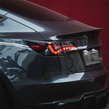 Dragon Scale LED Tail Lights for Tesla Model 3 & Model Y (Sequential Turn Signal, Plug-and-Play Upgrade)