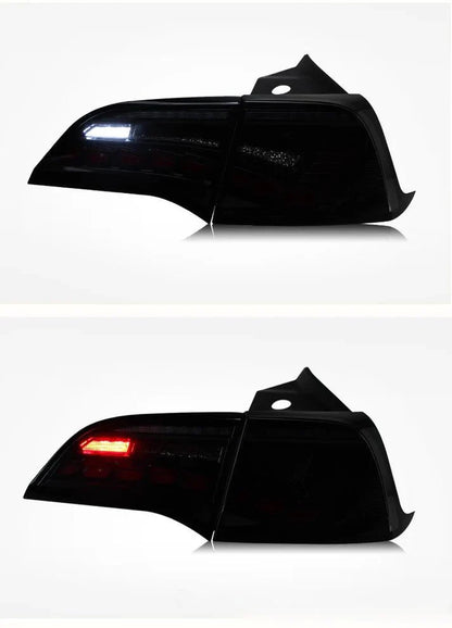 Dragon Scale LED Tail Lights for Tesla Model 3 & Model Y (Sequential Turn Signal, Plug-and-Play Upgrade)