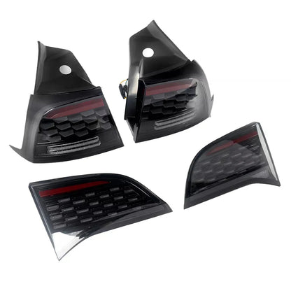 Flowing Turn Signal LED Tail Lights for Tesla Model 3 (2017–2023) & Model Y (2020–2024) – Dynamic Sequential Rear Light Upgrade