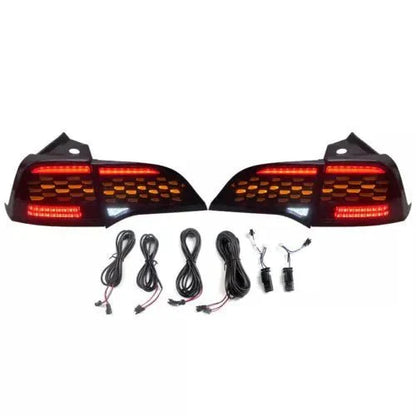 Flowing Turn Signal LED Tail Lights for Tesla Model 3 (2017–2023) & Model Y (2020–2024) – Dynamic Sequential Rear Light Upgrade