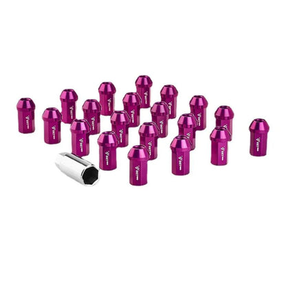 Forged Aluminum Lug Nuts for Tesla Model 3/Y (2017–Present) – 7075-T6 Alloy, Anti-Theft, Rust-Resistant Wheel Nuts – 8 Color Options