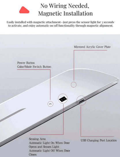 X-Auto LED Welcome Door Sill Protector for Tesla Model 3/Y/S/X (2017–Present), Illuminated Scuff Plate with Magnetic Installation, Rechargeable Silver Mirror Finish (4PCS)