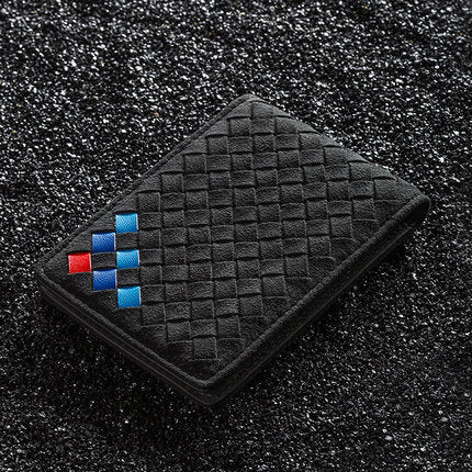 Premium Suede License & Registration Card Holder for Tesla Model X/Y/S/3 – Durable Vehicle Document Organizer