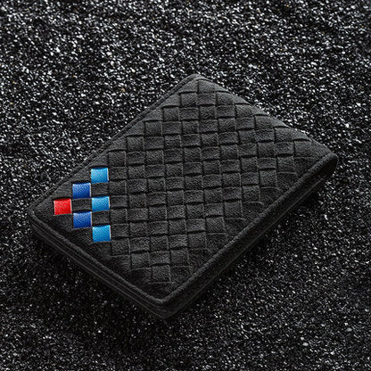 Premium Suede License & Registration Card Holder for Tesla Model X/Y/S/3 – Durable Vehicle Document Organizer