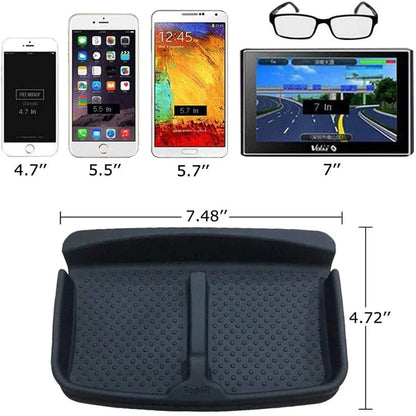 X-Auto Silicone Anti-Slip Phone Pad for Tesla Model 3, Model Y, Model S, Model X – Multi-Functional Dashboard & Armrest Organizer Mat