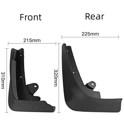 X-Auto Mud Flaps for Tesla Model X 2016–2023 | Custom Fit Splash Guards Fender Protectors | Durable TPE Material, All-Weather Protection