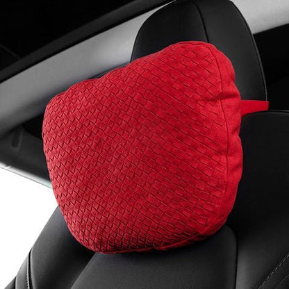 Premium Alcantara Neck Support Pillow for Tesla Model 3, Model Y, Model S, Model X & Cybertruck