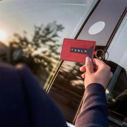 Non-Slip Tesla Key Card Holder Cover for Model 3/Y (Including Model 3 Highland) – Lightweight, Signal-Friendly & Durable Design