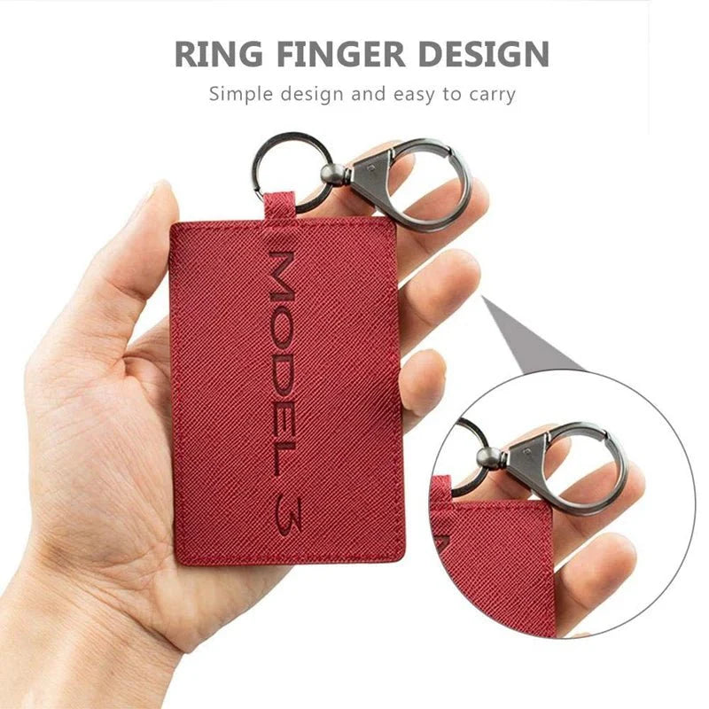 Non-Slip Tesla Key Card Holder Cover for Model 3/Y (Including Model 3 Highland) – Lightweight, Signal-Friendly & Durable Design