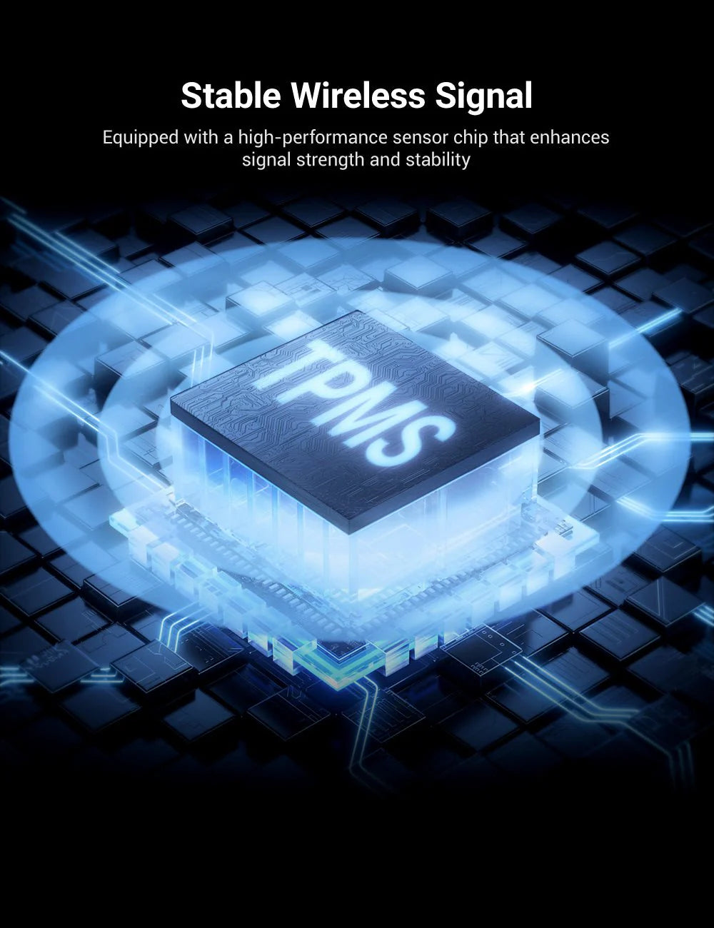 Bluetooth BLE Tire Pressure Monitoring Sensors (TPMS) for Tesla Model 3 / Model Y / Model S / Model X – Real-Time Wireless Tire Pressure & Temperature Monitor, OEM-Compatible