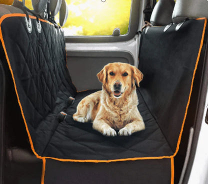 Waterproof Pet Back Seat Cover for Tesla Model X/Y/S/3 | Scratch-Resistant Dog Car Hammock Protector with Mesh Window