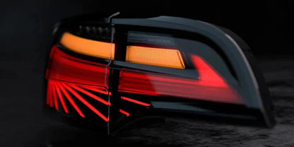 Phantom Sequential LED Tail Lights for Tesla Model 3 & Model Y (2PCS) – Plug & Play Replacement with Dynamic Running Horse Effect