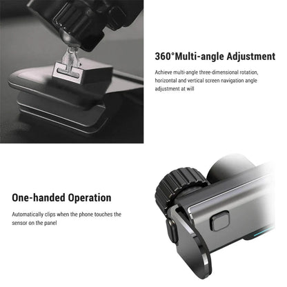 X-Auto Electric Auto-Clamping Flexible Phone Holder for Tesla Model 3 Highland & New Model Y (2020–2025)