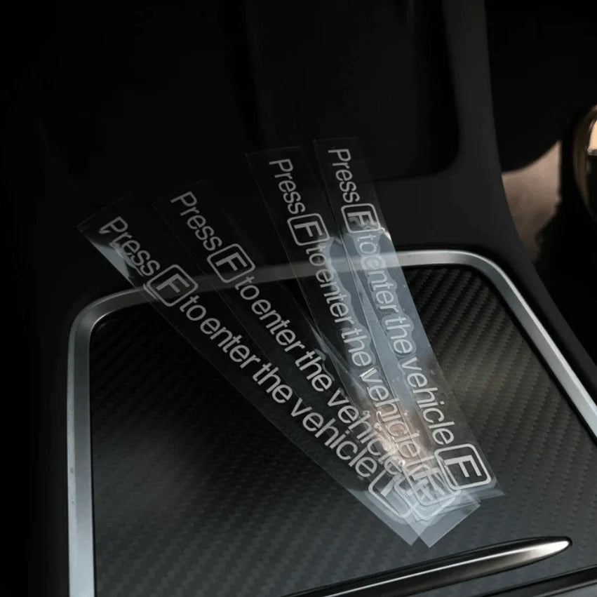 PUBG Style Reflective Wheel Rim Stickers for Tesla Model 3 / Model Y / Model S / Model X – Night Safety & Sporty Look