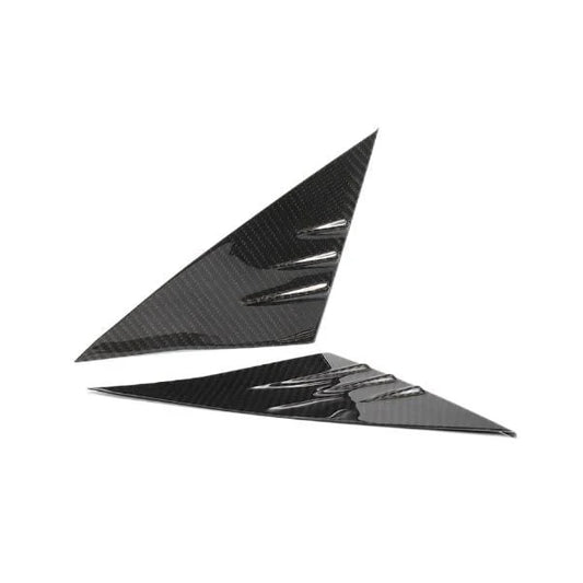 Real Carbon Fiber A-Pillar Window Covers for Tesla Model 3 & Model Y (Glossy / Matte / Forged Finish)