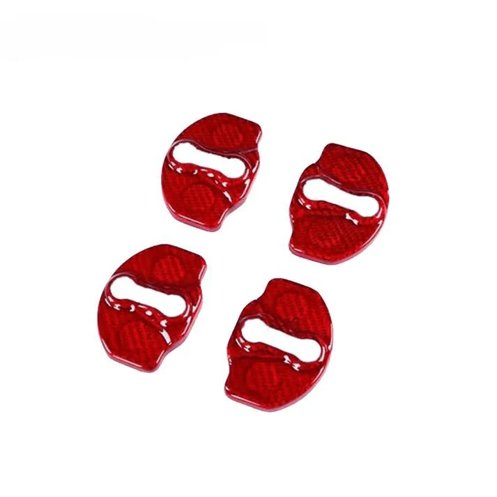 Real Carbon Fiber Door Lock Cover Trim for Tesla Model 3 & Model Y (4PCS) – Premium Protection & Sleek Upgrade