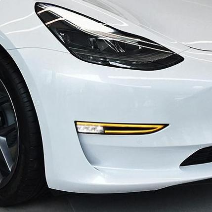 RGB Front Bumper Fog Lights Upgrade for Tesla Model 3 & Model Y – Multi-Color LED Driving Lamps, Plug-and-Play Installation, Weatherproof Design