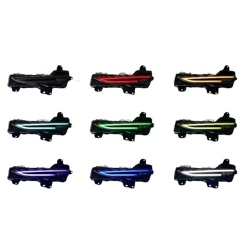 RGB Front Bumper Fog Lights Upgrade for Tesla Model 3 & Model Y – Multi-Color LED Driving Lamps, Plug-and-Play Installation, Weatherproof Design