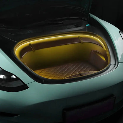 RGB LED Frunk Light Strip for Tesla Model X/Y/S/3 – Custom Ambient Lighting Kit with Remote or Button Control, Multi-Color Effects