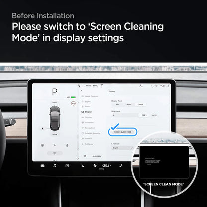 X-Auto Tempered Glass Screen Protector for Tesla Model 3 (2017–2023) & Model Y (2021–Present), 15-Inch HD Anti-Glare, Anti-Fingerprint, 9H Hardness Tempered Film