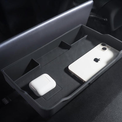 X-Auto Rear Screen ETC Storage Box for Tesla Model 3/Y – Eco-Friendly Silicone, Magnetic Card Holder, Easy Install