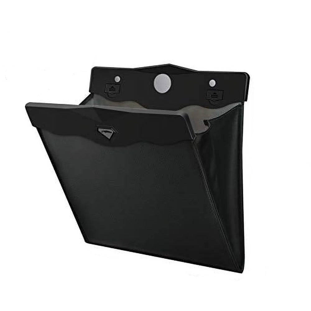 Seat Back Trash Bag with LED Light for Tesla Model X/Y/3 – Leather Car Organizer, Non-Destructive Installation